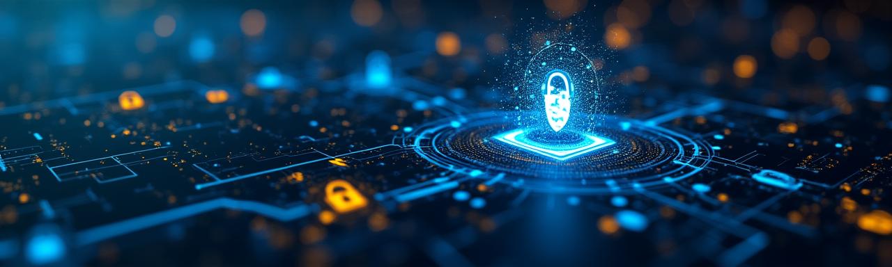 Secure data protection and privacy illustration